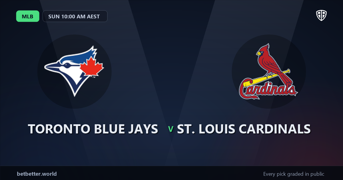 Toronto Blue Jays vs St. Louis Cardinals Prediction and Same Game Parlay picks, August 2, 2026