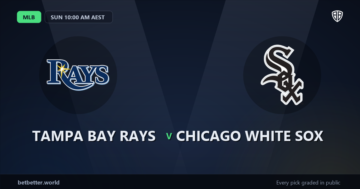 Tampa Bay Rays vs Chicago White Sox Prediction and Same Game Parlay picks, August 2, 2026