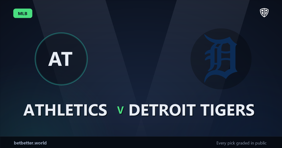 Athletics vs Detroit Tigers Prediction and Same Game Parlay picks, August 2, 2026