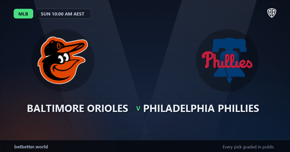 Baltimore Orioles vs Philadelphia Phillies Prediction and Picks, August 2, 2026