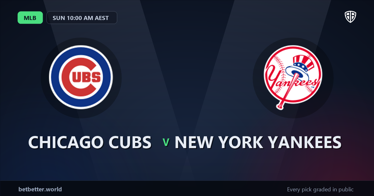 Chicago Cubs vs New York Yankees Prediction and Picks, August 2, 2026