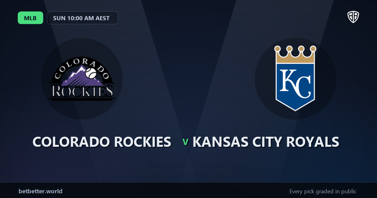 Colorado Rockies vs Kansas City Royals Prediction and Picks, August 2, 2026