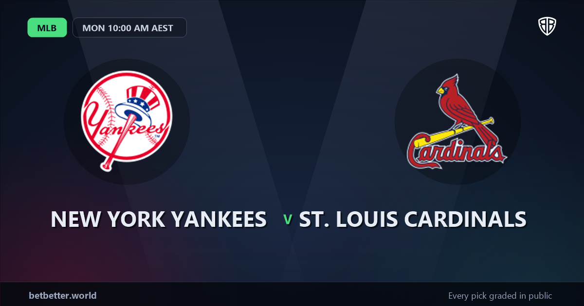 New York Yankees vs St. Louis Cardinals Prediction and Same Game Parlay picks, August 3, 2026