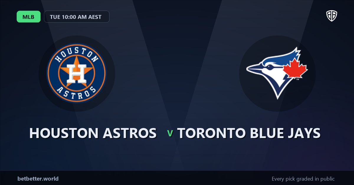 Houston Astros vs Toronto Blue Jays Prediction and Same Game Parlay picks, August 3, 2026
