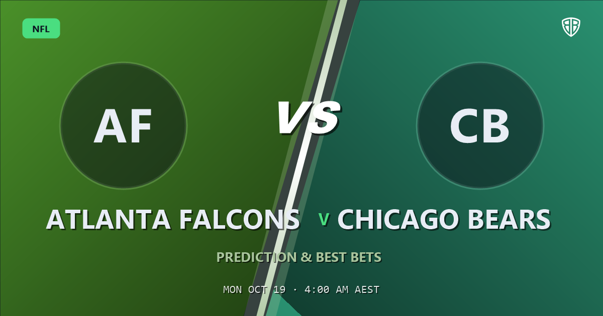 Atlanta Falcons vs Chicago Bears Prediction & Picks, October 18, 2026