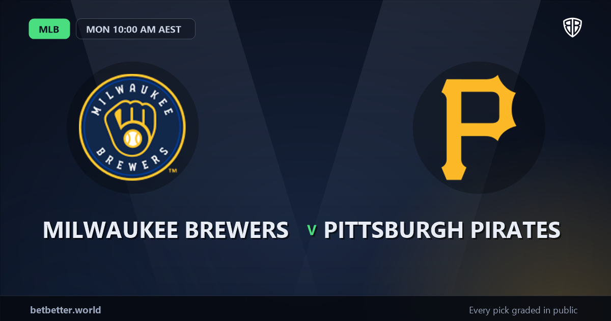 Milwaukee Brewers vs Pittsburgh Pirates Prediction and Same Game Parlay picks, August 3, 2026