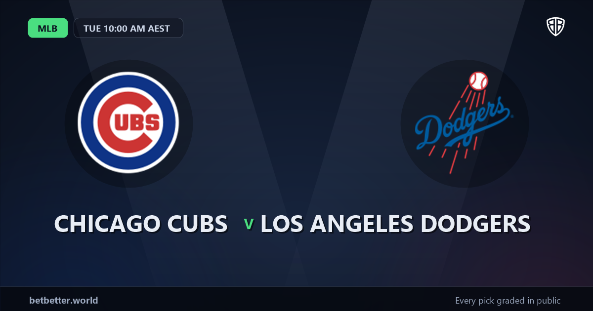 Chicago Cubs vs Los Angeles Dodgers Prediction and Same Game Parlay picks, August 3, 2026
