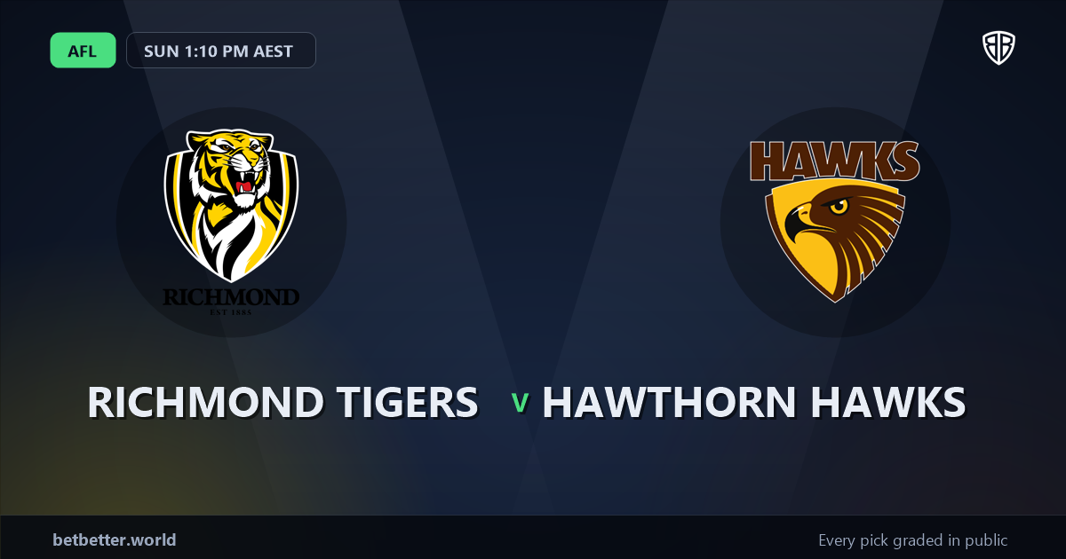 Richmond Tigers vs Hawthorn Hawks Prediction & Same Game Multi picks Top SGM: Analytics Breakdown
