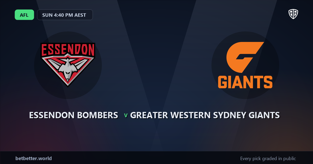 Essendon Bombers vs Greater Western Sydney Giants Prediction & Same Game Multi picks Value Multi: Don't Miss These Odds