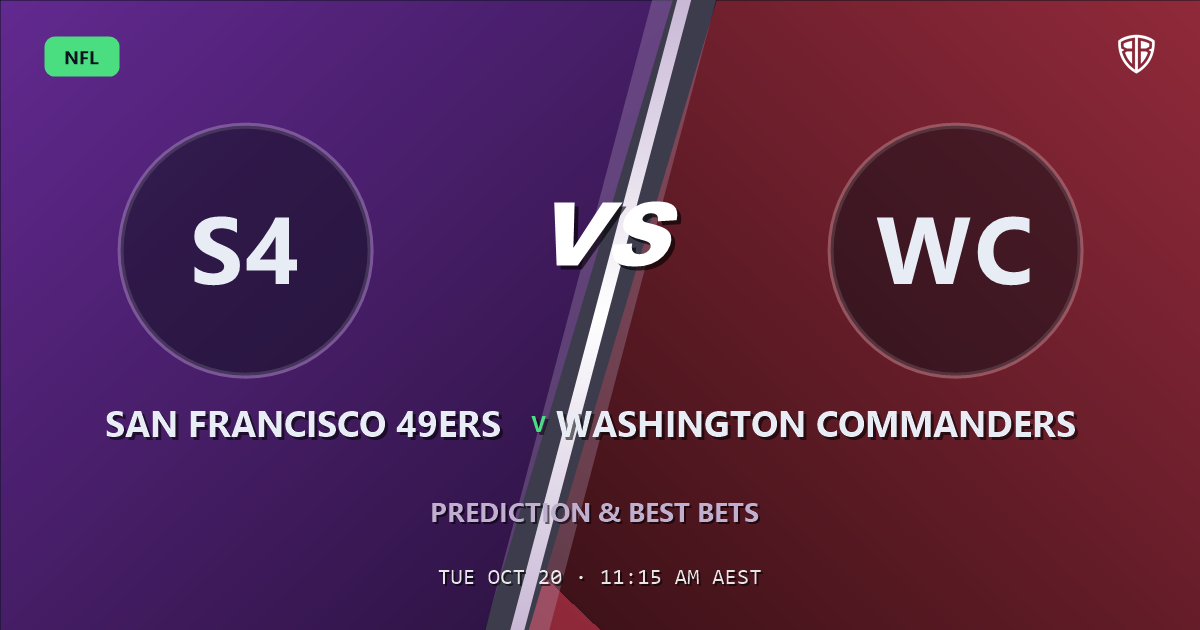 San Francisco 49ers vs Washington Commanders Prediction & Picks, October 19, 2026