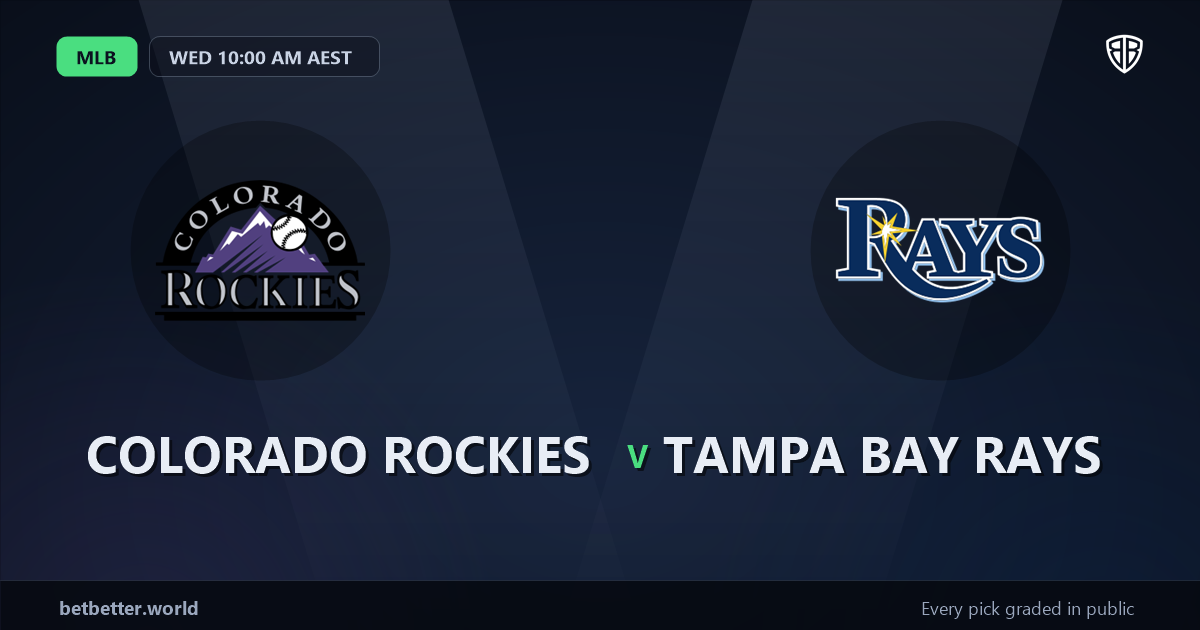 Colorado Rockies vs Tampa Bay Rays Prediction and Picks, August 5, 2026