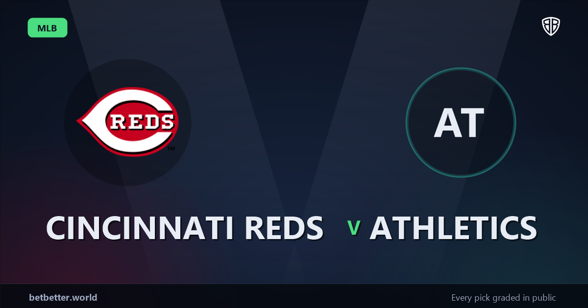 Cincinnati Reds vs Athletics Prediction and Picks, August 6, 2026