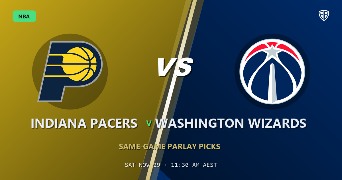 Indiana Pacers vs Washington Wizards Prediction & Same Game Parlay picks Key Insights: High-Value Opportunity