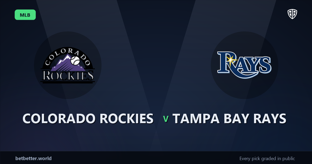 Colorado Rockies vs Tampa Bay Rays Prediction and Same Game Parlay picks, August 6, 2026