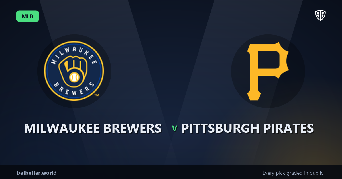Milwaukee Brewers vs Pittsburgh Pirates Prediction and Same Game Parlay picks, August 7, 2026