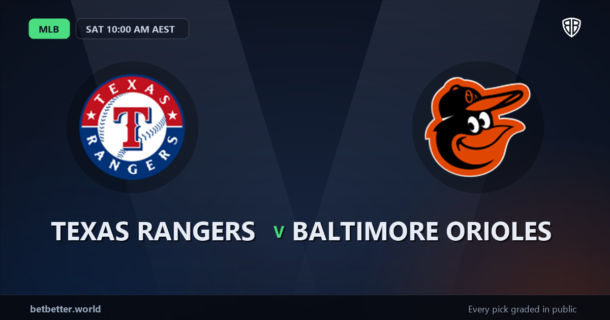 Texas Rangers vs Baltimore Orioles Prediction and Picks, August 7, 2026