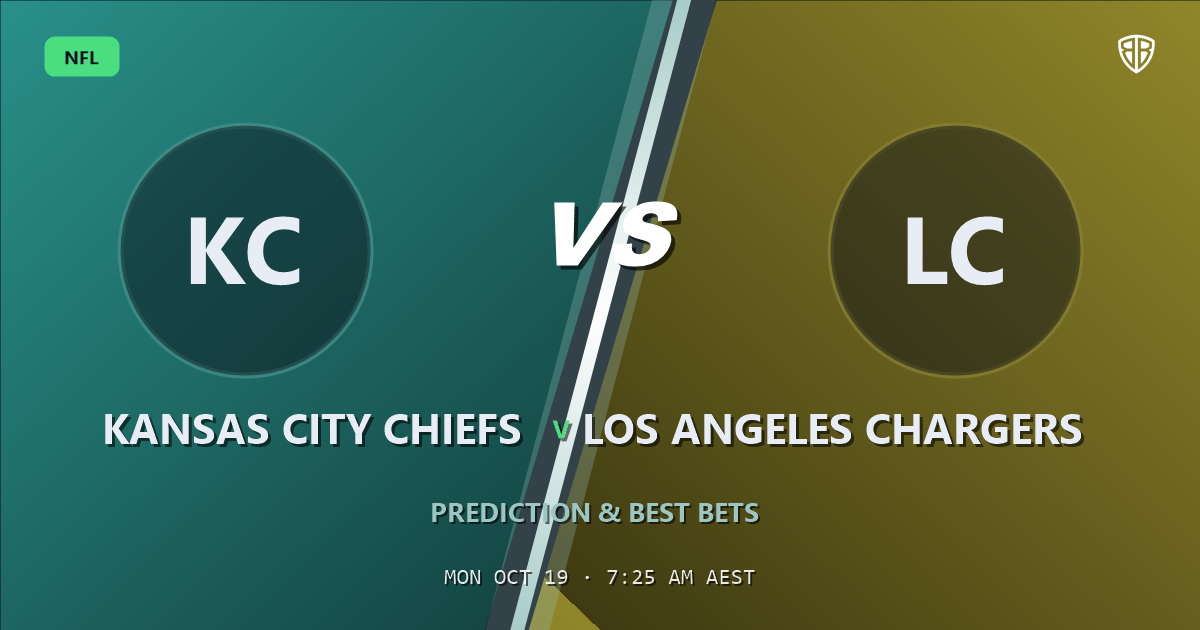 Kansas City Chiefs vs Los Angeles Chargers Prediction & Picks, October 18, 2026