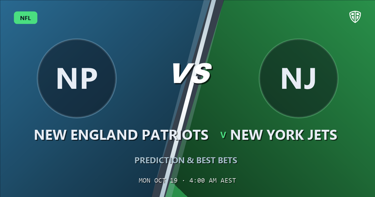 New England Patriots vs New York Jets Prediction & Picks, October 18, 2026
