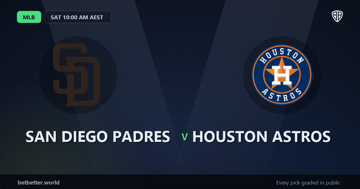 San Diego Padres vs Houston Astros Prediction and Picks, August 7, 2026