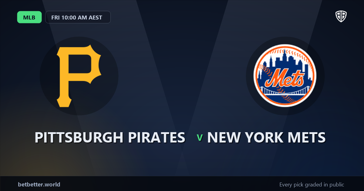 Pittsburgh Pirates vs New York Mets Prediction and Picks, August 7, 2026