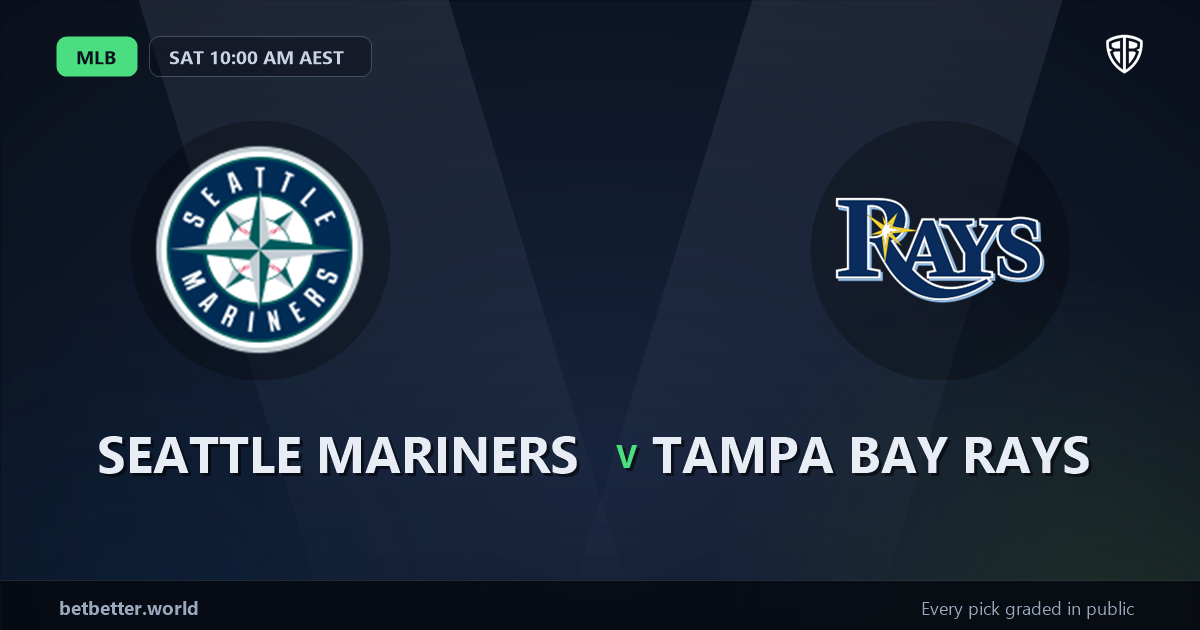 Seattle Mariners vs Tampa Bay Rays Prediction and Same Game Parlay picks, August 7, 2026