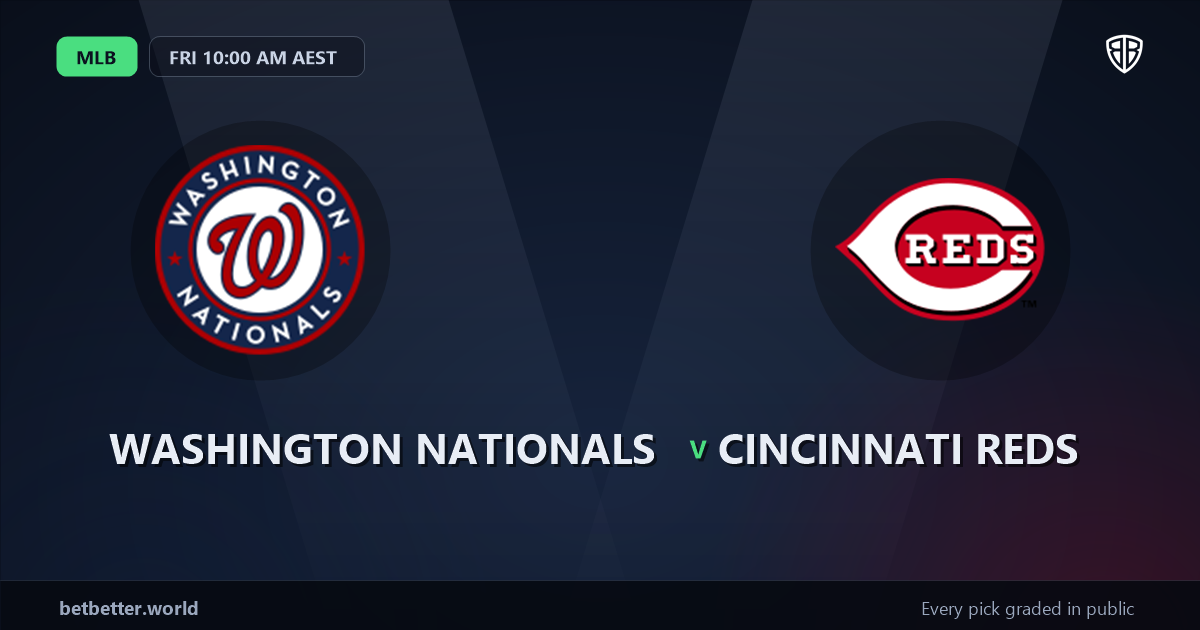 Washington Nationals vs Cincinnati Reds Prediction and Picks, August 7, 2026