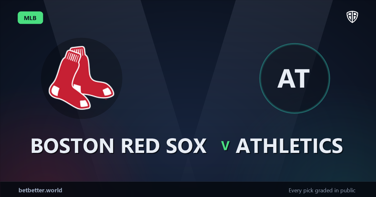 Boston Red Sox vs Athletics Prediction and Same Game Parlay picks, August 8, 2026