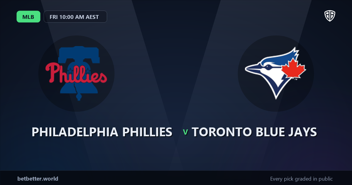 Philadelphia Phillies vs Toronto Blue Jays Prediction and Same Game Parlay picks, August 8, 2026