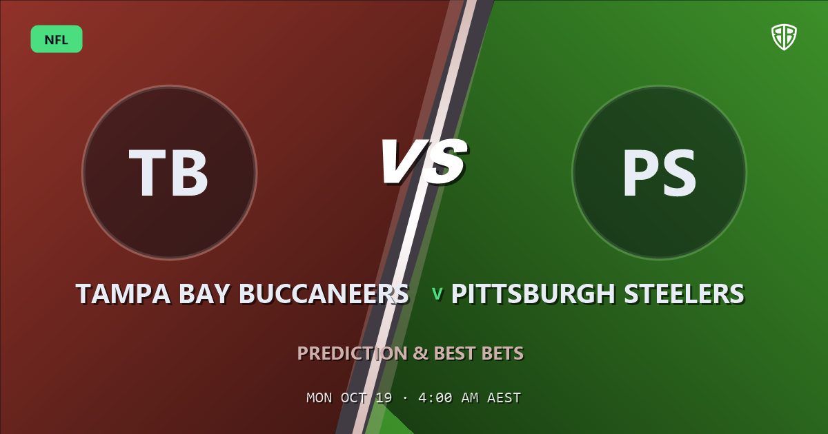 Tampa Bay Buccaneers vs Pittsburgh Steelers Prediction & Picks, October 18, 2026