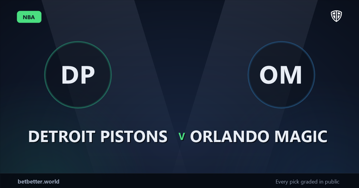 Detroit Pistons vs Orlando Magic Prediction & Same Game Parlay picks Key Insights: Analytics Breakdown