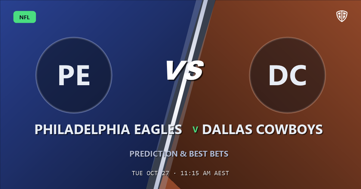 Philadelphia Eagles vs Dallas Cowboys Prediction & Picks, October 26, 2026