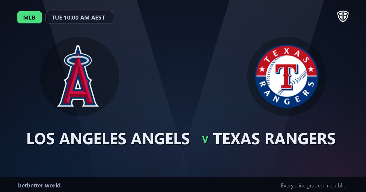 Los Angeles Angels vs Texas Rangers Prediction and Picks, August 10, 2026