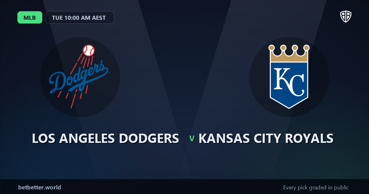 Los Angeles Dodgers vs Kansas City Royals Prediction and Same Game Parlay picks, August 10, 2026