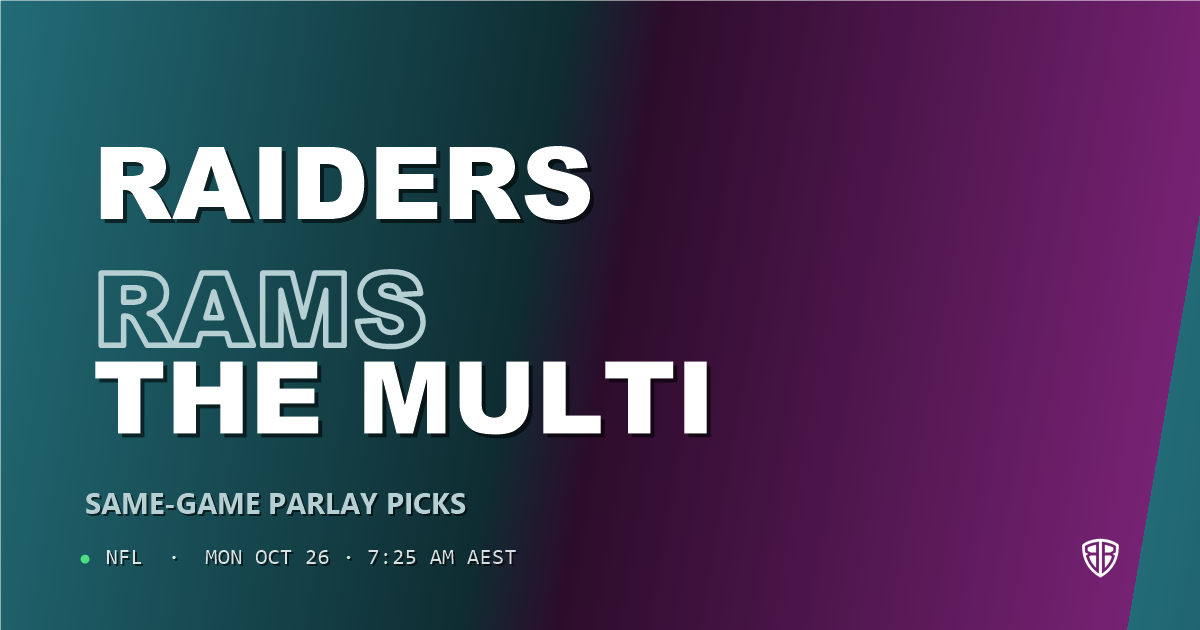 Las Vegas Raiders vs Los Angeles Rams Prediction & Same Game Parlay Picks, October 25, 2026