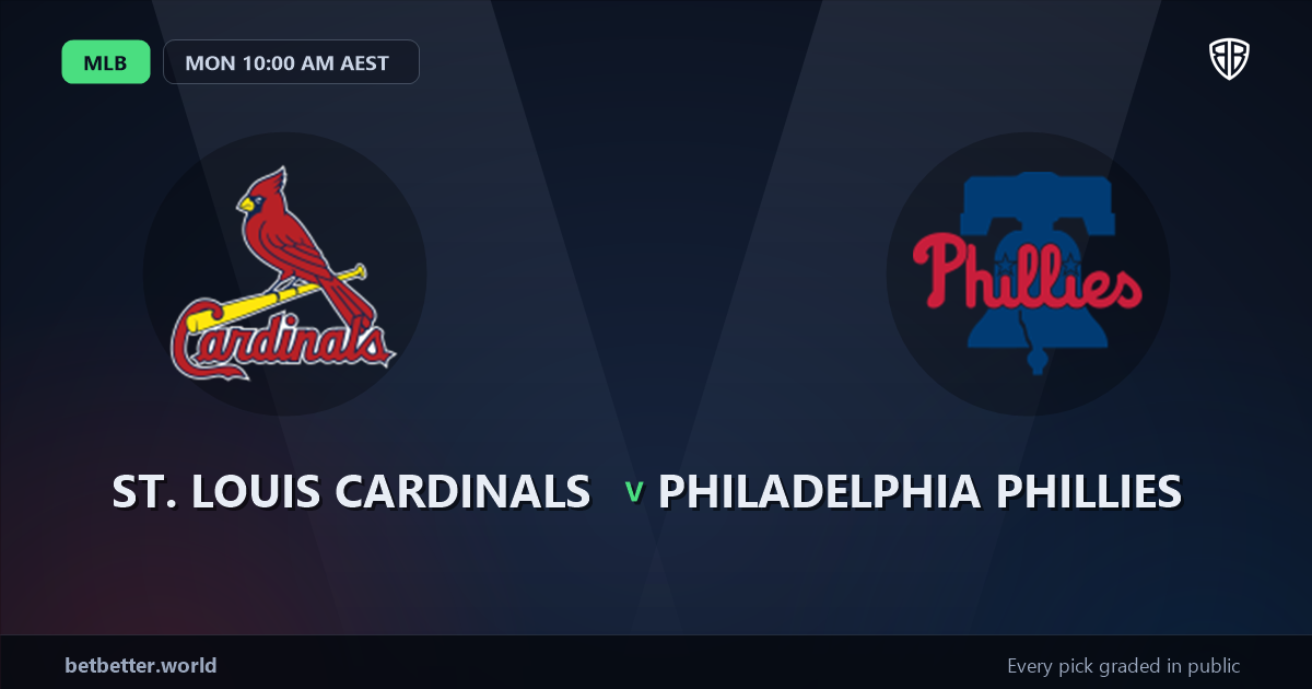 St. Louis Cardinals vs Philadelphia Phillies Prediction and Picks, August 11, 2026