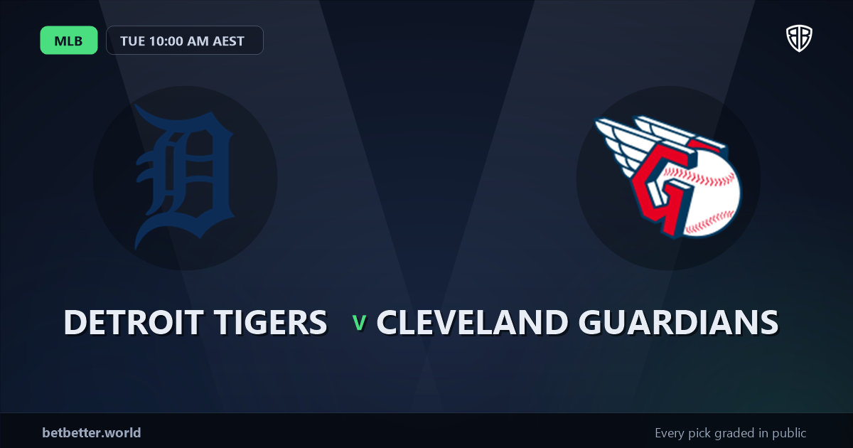 Detroit Tigers vs Cleveland Guardians Prediction and Same Game Parlay picks, August 11, 2026