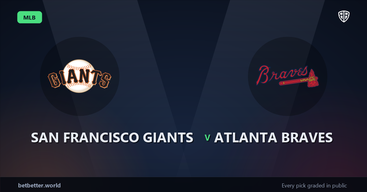 San Francisco Giants vs Atlanta Braves Prediction & Same Game Parlay picks Top SGP: Our Expert MLB Analysis