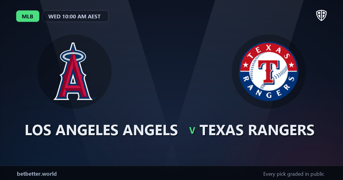 Los Angeles Angels vs Texas Rangers Prediction and Same Game Parlay picks, August 11, 2026