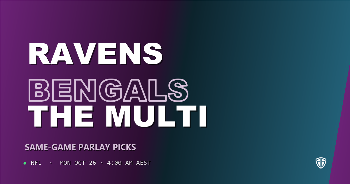 Baltimore Ravens vs Cincinnati Bengals Prediction & Same Game Parlay Picks, October 25, 2026