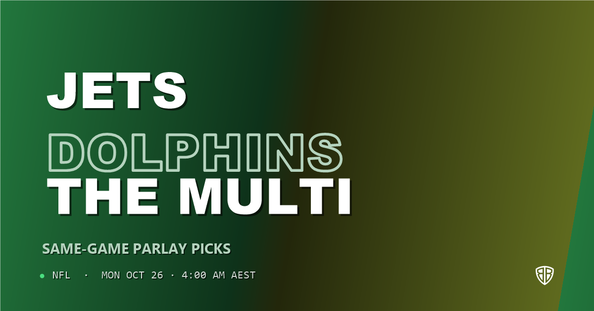 New York Jets vs Miami Dolphins Prediction & Same Game Parlay Picks, October 25, 2026