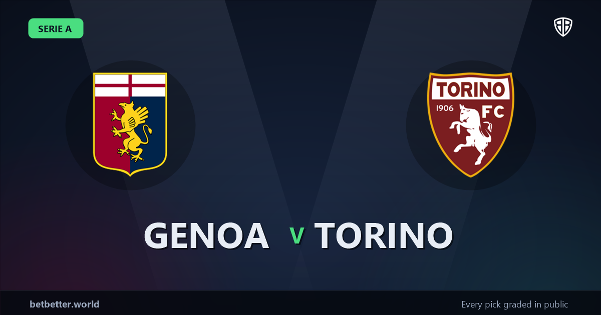 Genoa vs Torino Prediction & Same Game Parlay picks Value Parlay: High-Value Opportunity