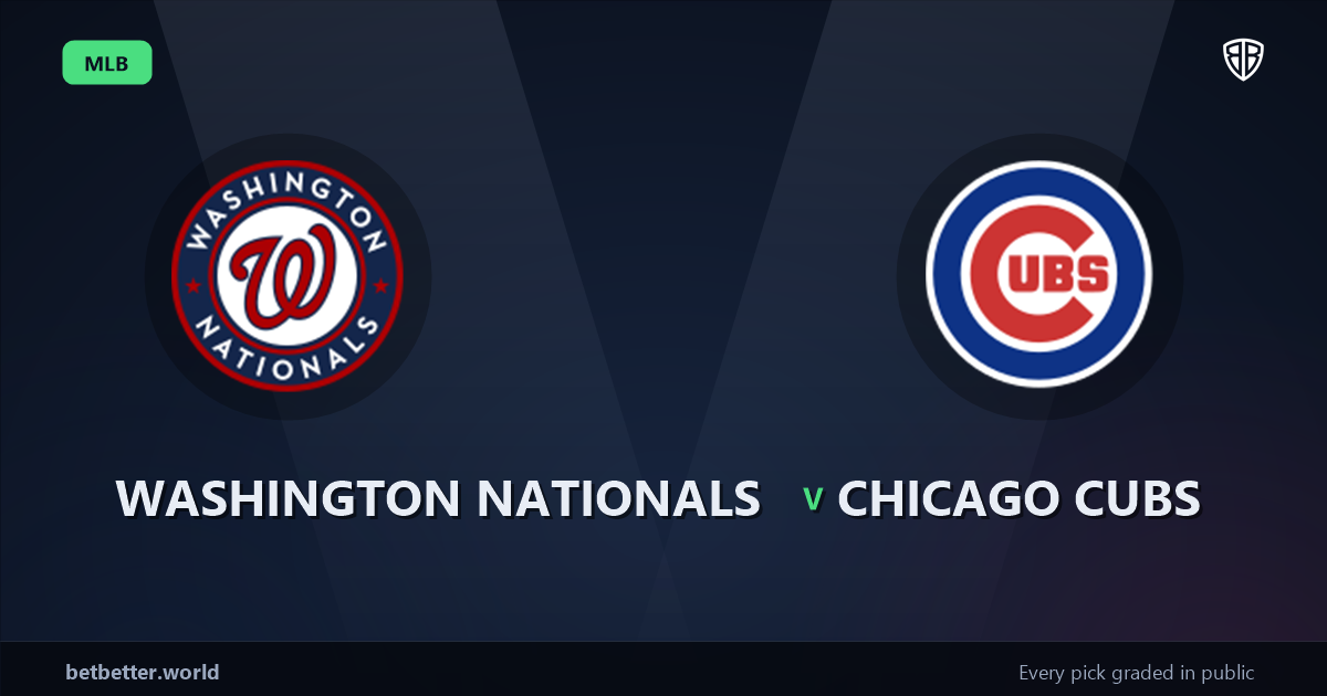 Washington Nationals vs Chicago Cubs Prediction and Picks, August 14, 2026