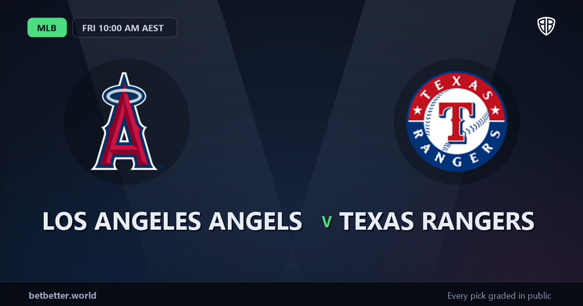Los Angeles Angels vs Texas Rangers Prediction and Picks, August 14, 2026