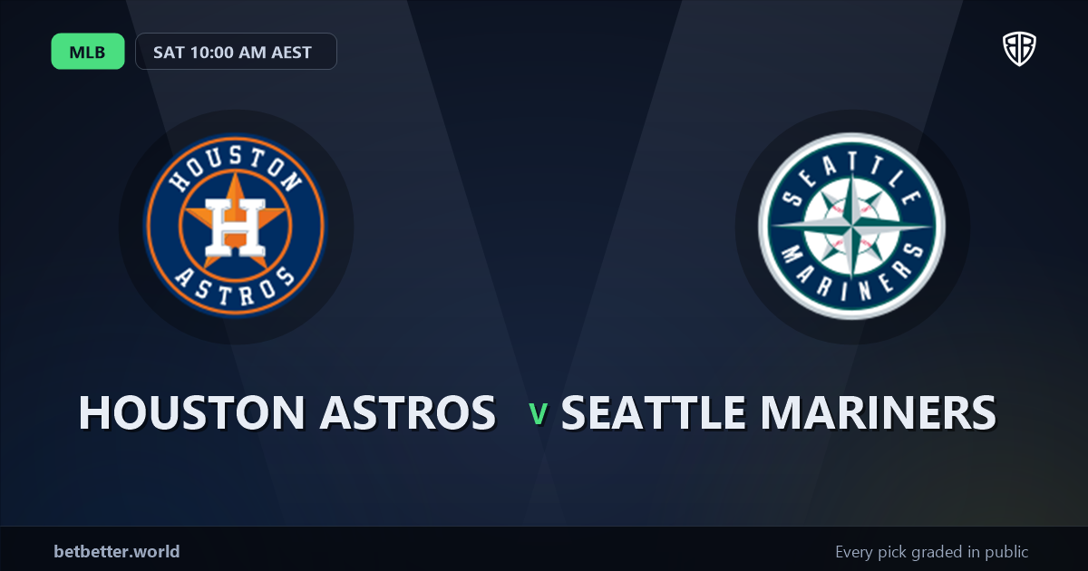 Houston Astros vs Seattle Mariners Prediction and Picks, August 14, 2026