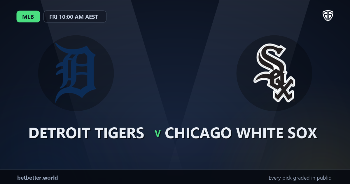 Detroit Tigers vs Chicago White Sox Prediction and Picks, August 14, 2026
