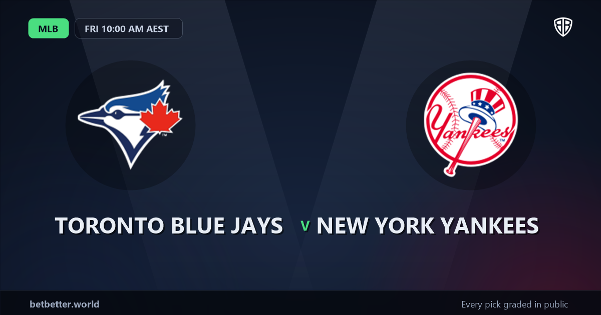 Toronto Blue Jays vs New York Yankees Prediction and Same Game Parlay picks, August 14, 2026