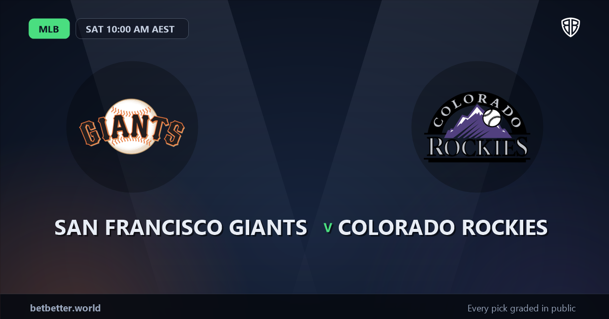 San Francisco Giants vs Colorado Rockies Prediction and Picks, August 14, 2026