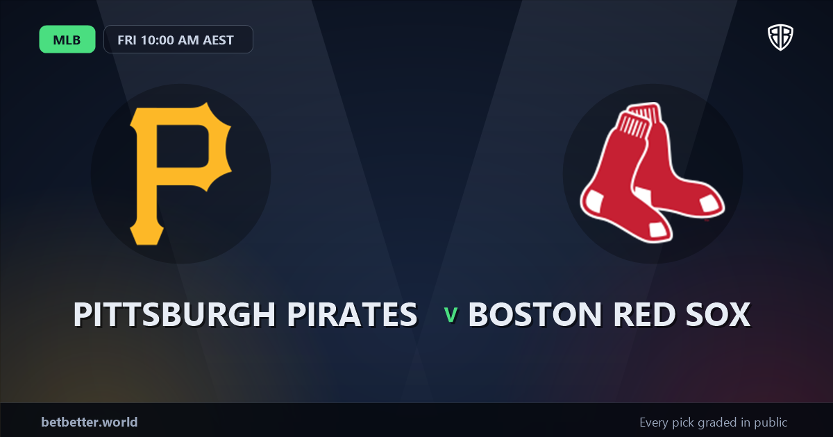 Pittsburgh Pirates vs Boston Red Sox Prediction and Picks, August 15, 2026