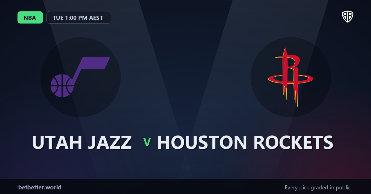 Utah Jazz vs Houston Rockets Prediction & Picks: Stat-Based Insights