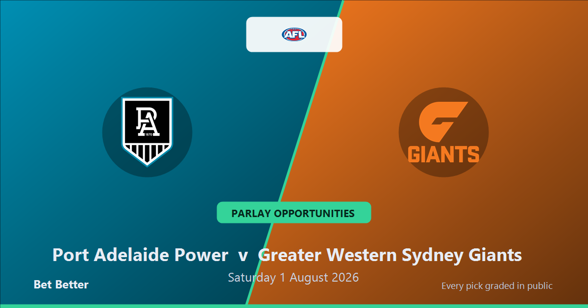 Port Adelaide Power vs Greater Western Sydney Giants Prediction & Same Game Multi picks Value Multi: Don't Miss These Odds